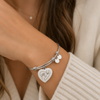 Die Hand, die mich hält – Mutter-Kind Herz-Armband