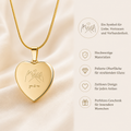 Personalisierte Herz Halskette – You & Me Gravur