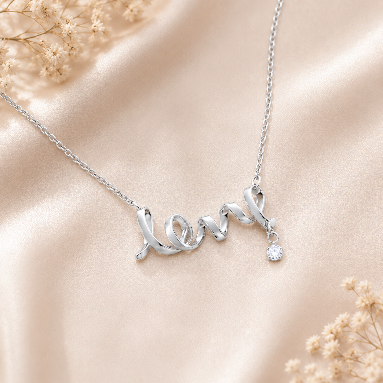 Love Necklace – Elegante Halskette mit funkelndem Anhänger