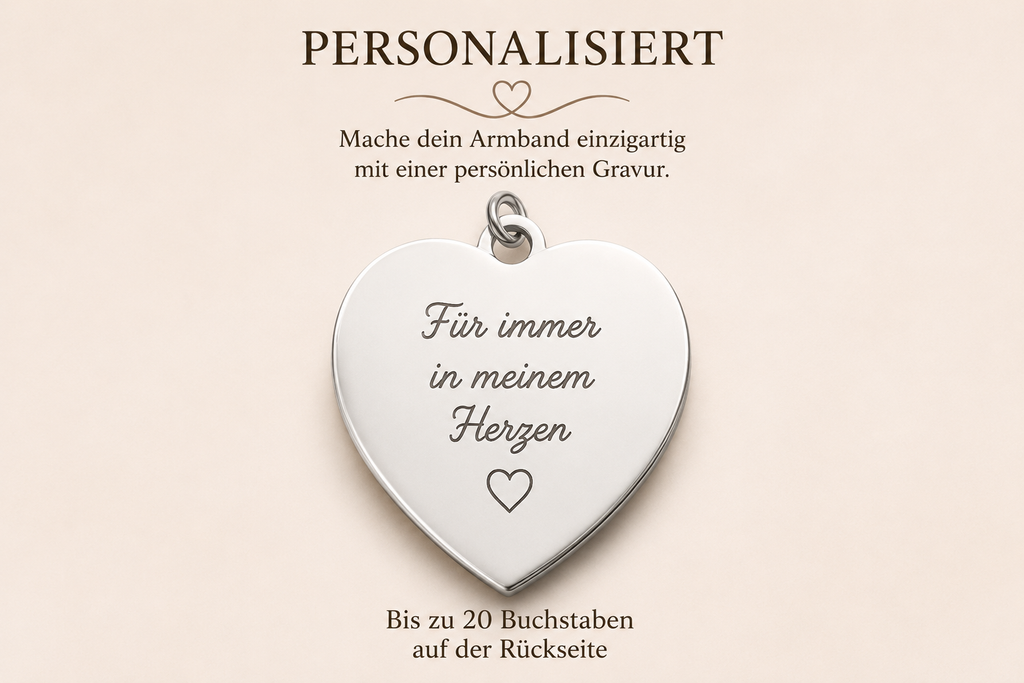 Die Hand, die mich hält – Mutter-Kind Herz-Armband