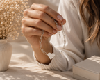 Personalisiertes Paperclip Herz-Armband mit Gravur