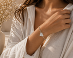Personalisiertes Paperclip Herz-Armband mit Gravur