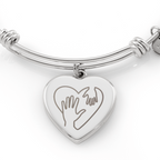 Die Hand, die mich hält – Mutter-Kind Herz-Armband