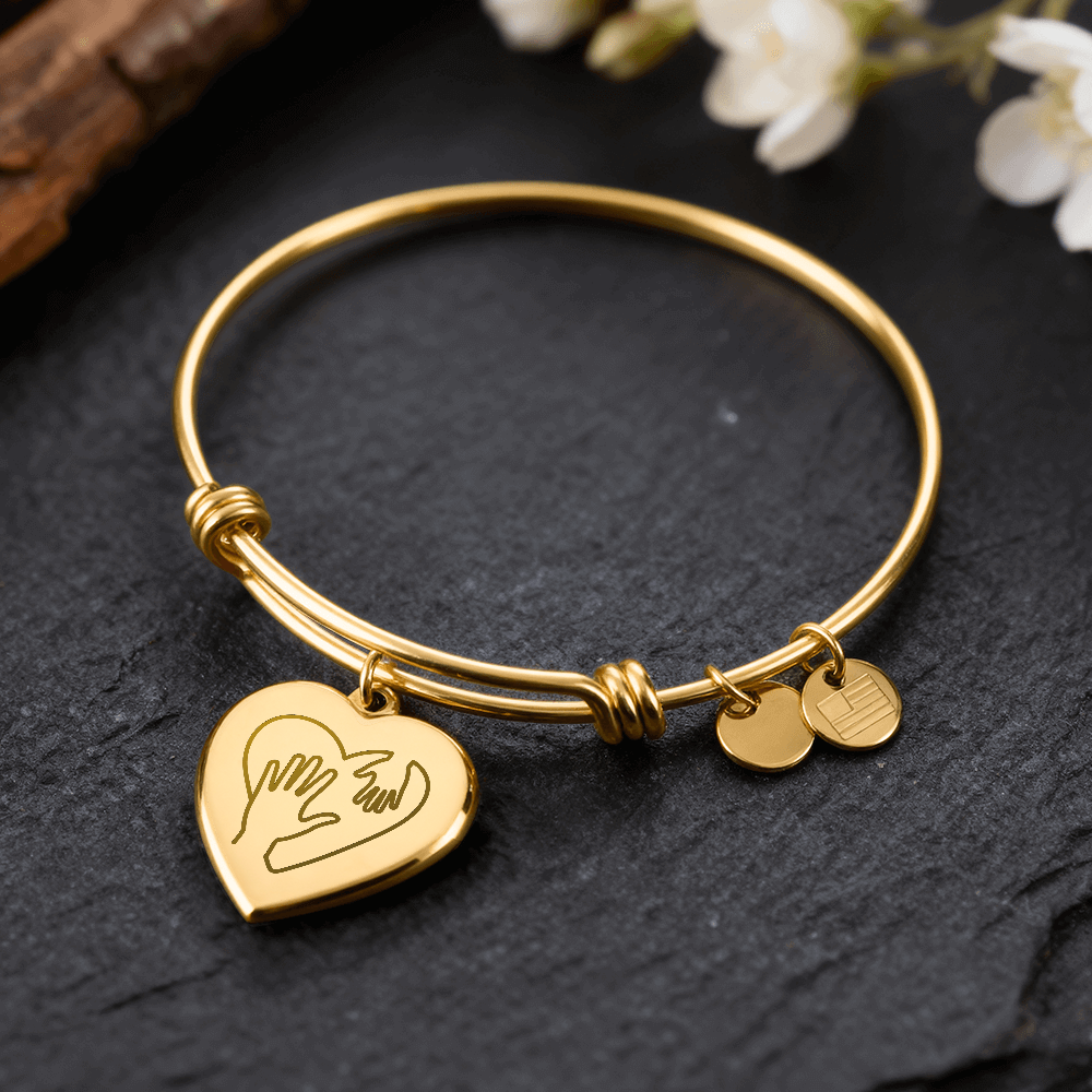 Die Hand, die mich hält – Mutter-Kind Herz-Armband