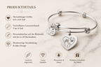 Die Hand, die mich hält – Mutter-Kind Herz-Armband