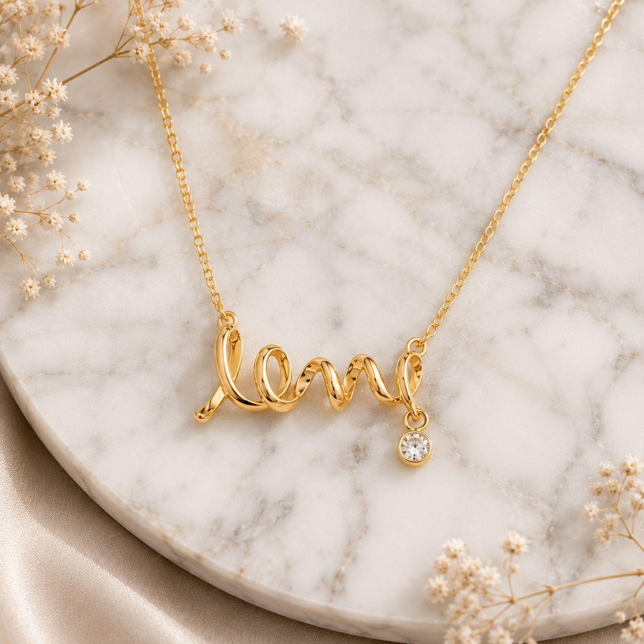 Love Necklace – Elegante Halskette mit funkelndem Anhänger